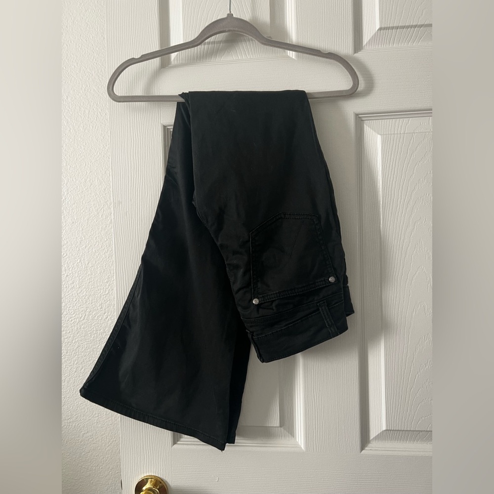 Wrangler Black Button-Detail Pants
